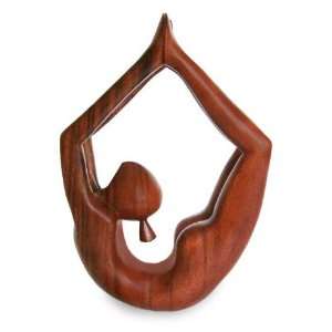  Wood sculpture, Lithe Gymnast