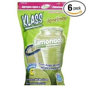 Klass Drink Mix, Listo Limonada, 15.9 Ounce (Pack of 6)  