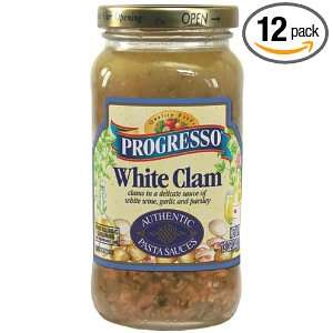 Progresso Sauce White Clam Deluxe, 12 Ounce Packages (Pack of 12)