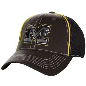   World Michigan Wolverines Charcoal Navy Blue Linerider Flex Fit Hat