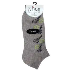  K Bell Socks Lucky Doubles Heather Gray Socks (W4 10 