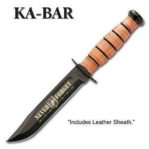 Kabar US Navy Knife POW MIA Commemorative with Leather 