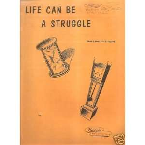  Sheet Music Life Can Be A Struggle Otto Carlson 75 