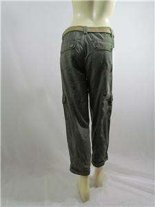 CALVIN KLEIN Cargo Pants with Belt Khaki,Olive Green, Black NWT sz.6 