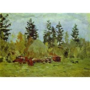   Made Oil Reproduction   Isaac Levitan   24 x 18 inches   A Haystack