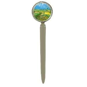   Fields at Auvers Under Clouded Sky By Vincent Van Gogh Letter Opener