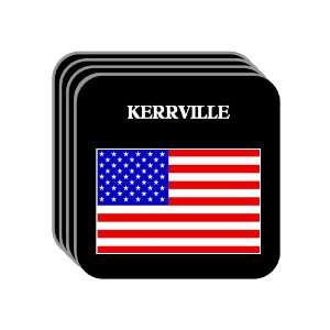  US Flag   Kerrville, Texas (TX) Set of 4 Mini Mousepad 