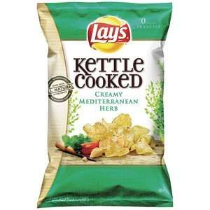 Lays Kettle Cooked Creamy Mediterranean Herb Potato Chips, 8.5 oz 