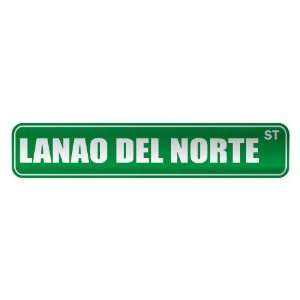   LANAO DEL NORTE ST  STREET SIGN CITY PHILIPPINES