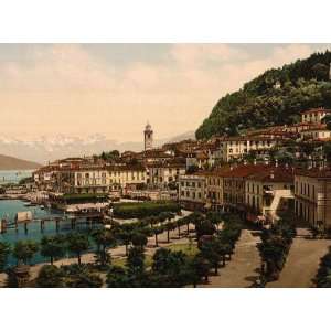  Vintage Travel Poster   Bellagio general view Lake Como 