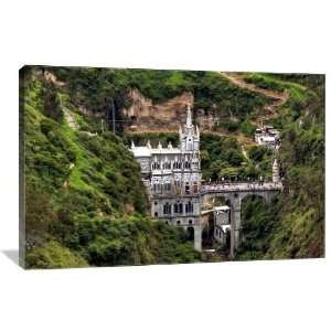 Lajas Catherdral, Colombia   Gallery Wrapped Canvas   Museum Quality 