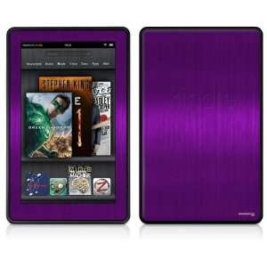  Kindle Fire Skin   Brushed Metal Purple Everything 