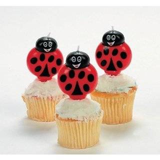  Bright Ladybug Cake Topper Candles (1 dz) Toys & Games
