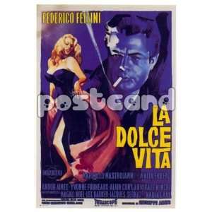 La Dolce Vita~ La Dolce Vita Postcard~ Rare Postcard~ Approx 4 x 6
