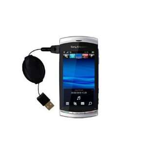  Retractable USB Cable for the Sony Ericsson Kurara with 