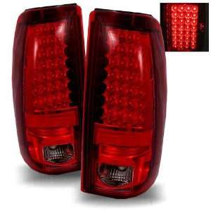  03 06 Chevy Silverado 1500/2500/3500 Red/Smoke Tail Lights 