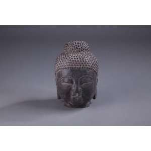  CompoClay Buddha Head (Small), Aged Limestone Finish