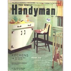  THE FAMILY HANDYMAN~MAGAZINE~MARCH 1956 VARIOUS Books