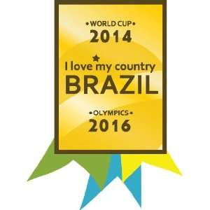  Brazil world cup 2014 sticker / decal 