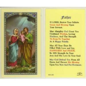  Prayer for Father   Holy Family Holy Card (800 192)   10 