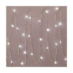  30 LED Fairy Lights, Timer, 5 ft. Ultra Thin Silver Wire 