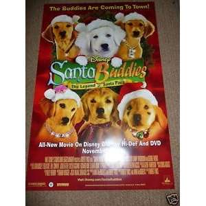    Santa Buddies Disney 2009 Movie Poster 27 X 40 New 