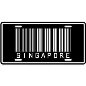   NEW  SINGAPORE BARCODE  LICENSE PLATE SIGN COUNTRY