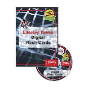  Novel Guide Literary Terms Digital Flash Cards CD Office 