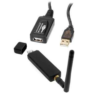   Wireless Adapter + 32FT USB 2.0 A Male to A Female Active Extension