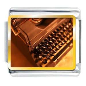  Book Writers Typewriter Italian Charms Bracelet Link 