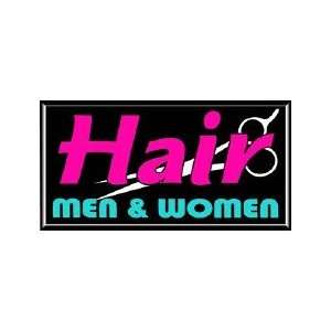  Hair Men Women Backlit Sign 15 x 30