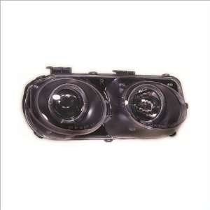   Black Projector Headlights W/ Rings 98 00 Acura Integra Automotive