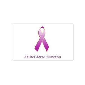Animal Abuse Awareness Rectangular Sticker