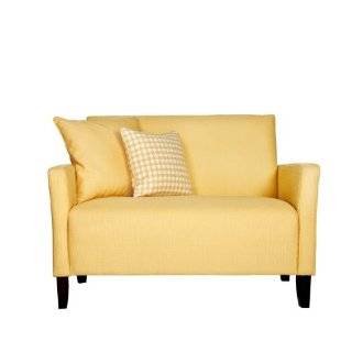 angeloHOME Sutton Loveseat with 2 Pillows, Golden Honey