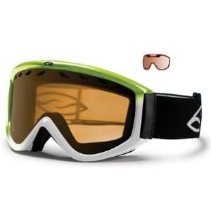  Smith Cascade Pro Airflow Series Ski Goggles   Lime/White 