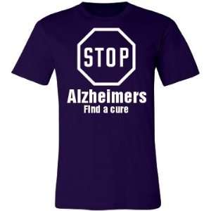   Alzheimers Custom Unisex Canvas Jersey T Shirt