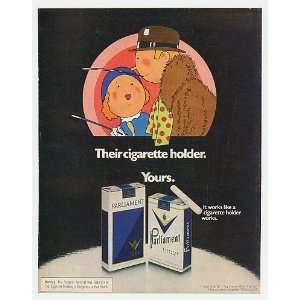  1972 Parliament Their Cigarette Holder Yours Print Ad 