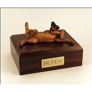  320 Bloodhound On Back Dog Cremation Urn