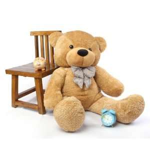   Shaggy Cuddles Soft and Huggable Amber Teddy Bear 46in Toys & Games