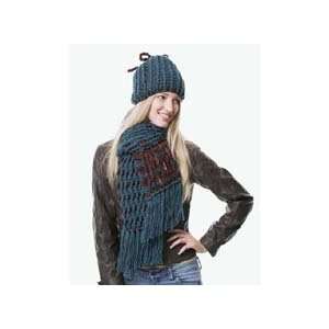  Bernat Reversible Hat & Scarf Crochet Yarn Kit Arts 