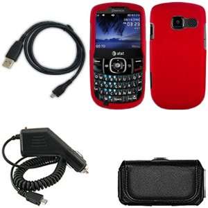 iFase Brand Pantech Link 2 P5000 Combo Rubber Red Protective Case 
