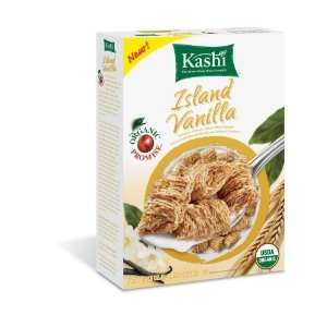 Kashi Whole Wheat Biscuits Cereal, Island Vanilla, 17.5 oz (Pack of 4 