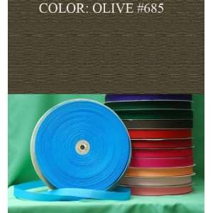   POLYESTER GROSGRAIN RIBBON Olive #685 7/8~USA Arts, Crafts & Sewing