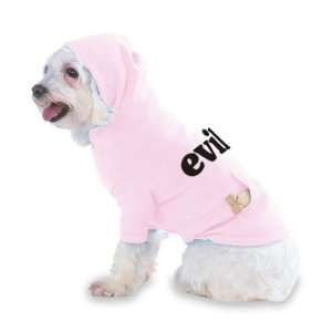  evil Hooded (Hoody) T Shirt with pocket for your Dog or Cat 