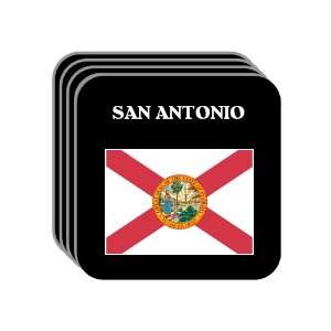  US State Flag   SAN ANTONIO, Florida (FL) Set of 4 Mini 