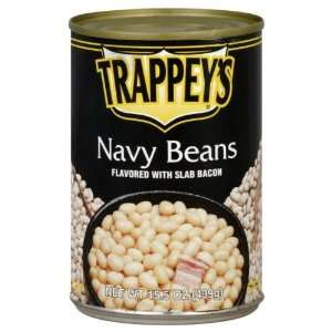 Trappeys, Bean Navy Bacon, 15.5 OZ (Pack of 12)  Grocery 