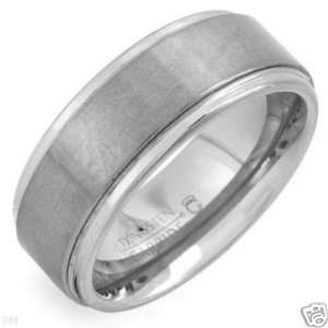  Mens 8.5mm Brushed Finish Tungsten Wedding Band Ring SZ 