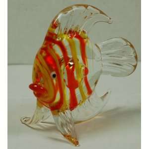  Mouth Blown Glass Discus Fish #2