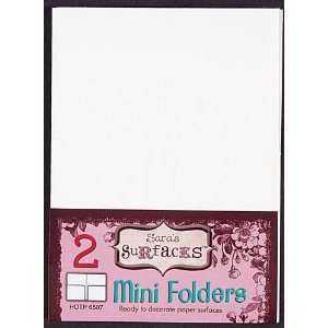  Saras Surfaces Mini Folder 4 Inch by 5 1/2 Inch, White 2 