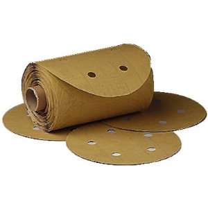   Stikit Gold 6 P80A Grit Dust Free Disc Roll, (125 Discs per Roll